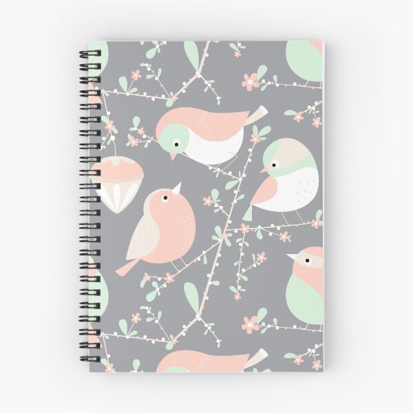 Item preview, Chubby birds on branch repeat  pattern designed and sold by Angela Sbandelli.