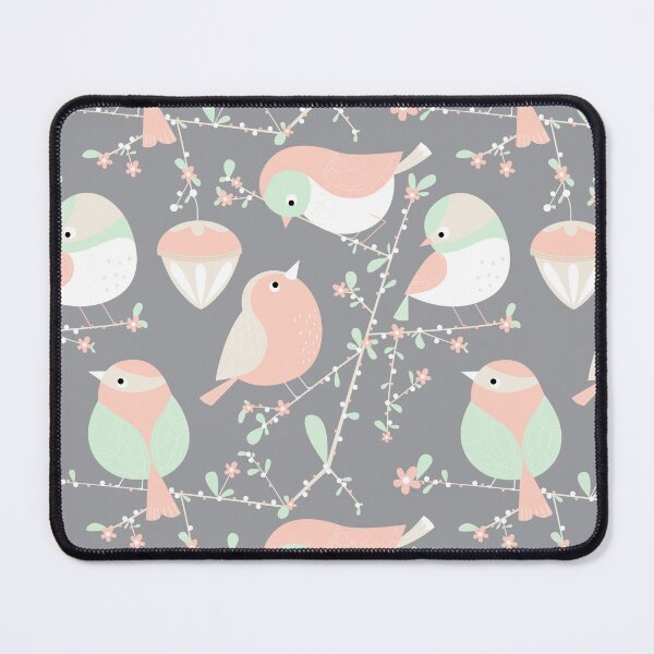 Item preview, Chubby birds on branch repeat  pattern designed and sold by Angela Sbandelli.