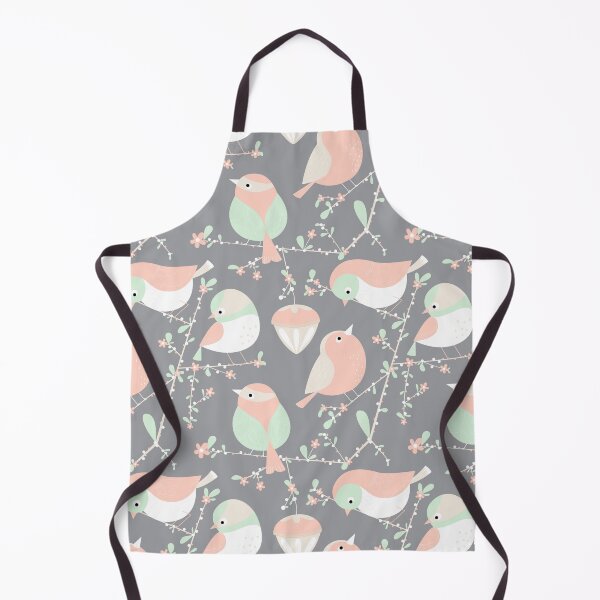 Item preview, Chubby birds on branch repeat pattern designed and sold by Angela Sbandelli.