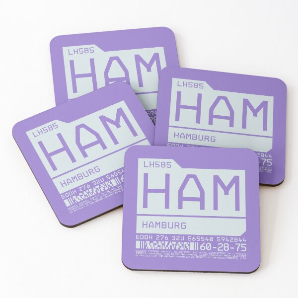 Artikelvorschau, Luggage Tag C - HAM Hamburg Germany entworfen und verkauft von VoodooCircus.