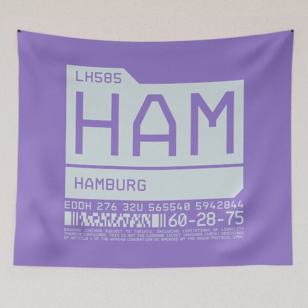 Item preview, Luggage Tag C - HAM Hamburg Germany designed and sold by VoodooCircus.