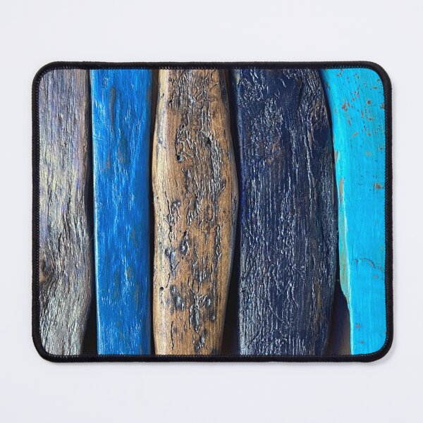 Item preview, wood wooden blue driftwood tones beach background designed and sold by cheekylorns.