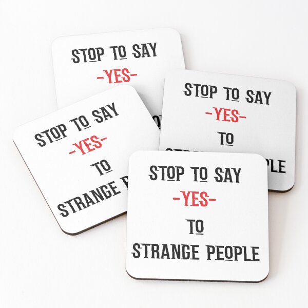 Item preview, stop to say yes to trange people designed and sold by azircollection.