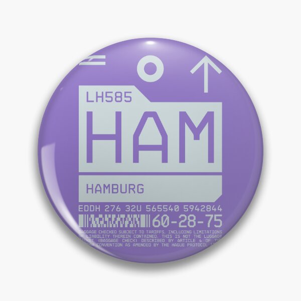 Item preview, Luggage Tag C - HAM Hamburg Germany designed and sold by VoodooCircus.