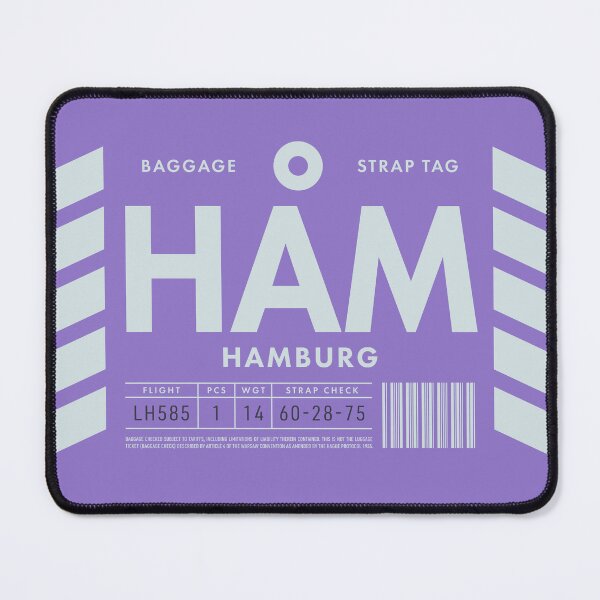 Item preview, Luggage Tag D - HAM Hamburg Germany designed and sold by VoodooCircus.