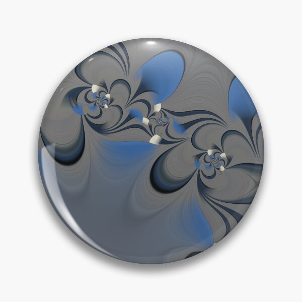 Item preview, complex design 3D fractal structure in black blue and white on a grey background designed and sold by mister-john.