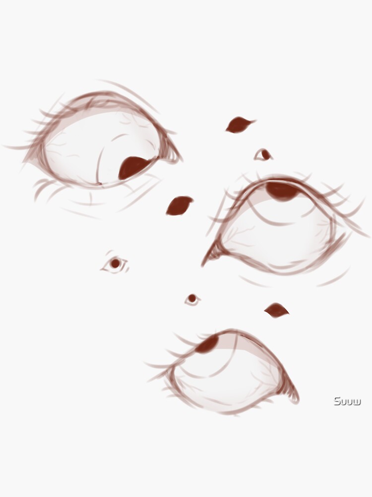 "Creepy eyes" Sticker for Sale by Suuw Redbubble