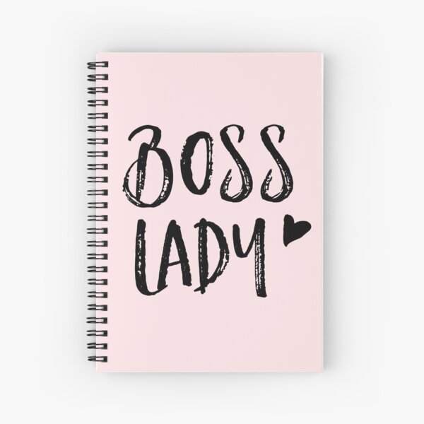 Blush Pink Boss Lady Spiral Notebook