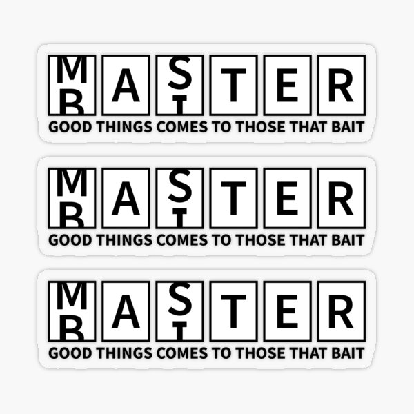 Master Baiter - set of hand drawn lettering logo phrase. 24224323