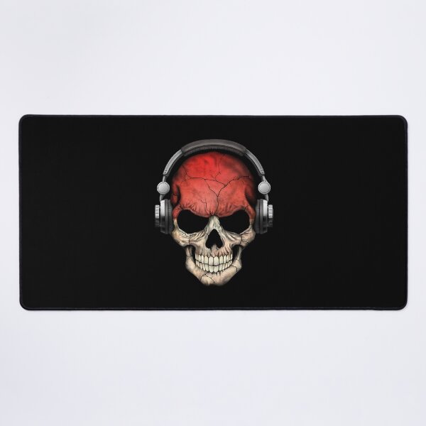 Item preview, Dark Skull Deejay with Indonesian Flag designed and sold by TylerWhit53762.