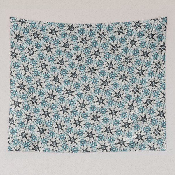 Item preview, Forged By The Sea Ocean Tessellation Art 81 designed and sold by Shape-And-Color.