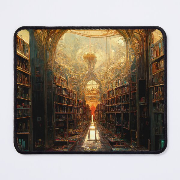 Item preview, Library at the end of time designed and sold by Gorilla-Prints.