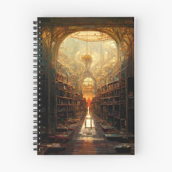 Item preview, Library at the end of time designed and sold by Gorilla-Prints.