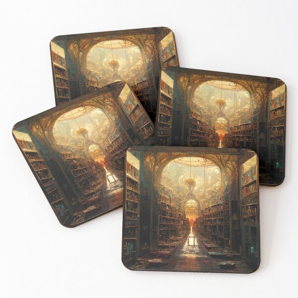 Item preview, Library at the end of time designed and sold by Gorilla-Prints.
