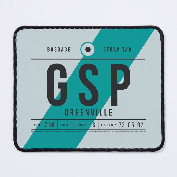 Item preview, Luggage Tag E - GSP Greenville South Carolina USA designed and sold by VoodooCircus.