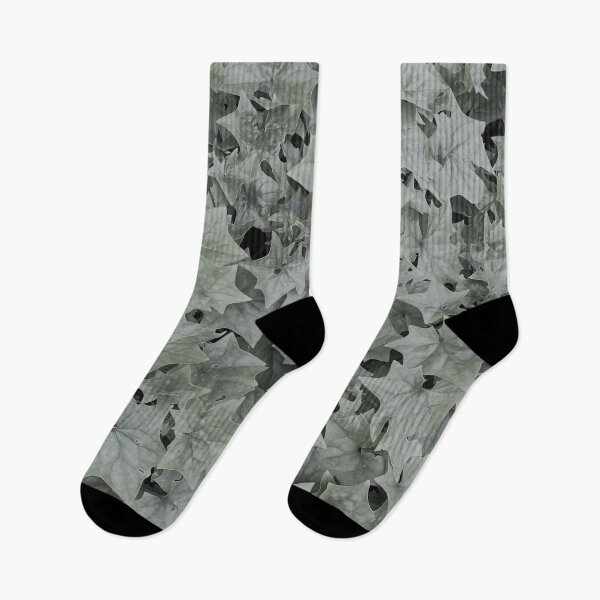 Item preview, Black and white ivy with star shaped leaves designed and sold by ray-designs-.