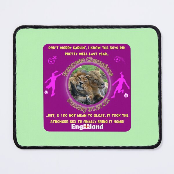 Item preview, Lionesses Win Euros Funny Design 1 designed and sold by CoyoteGifts.