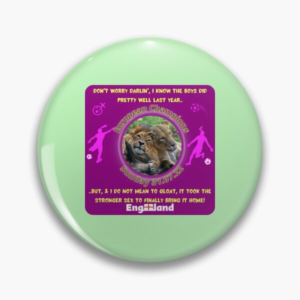 Item preview, Lionesses Win Euros Funny Design 1 designed and sold by CoyoteGifts.
