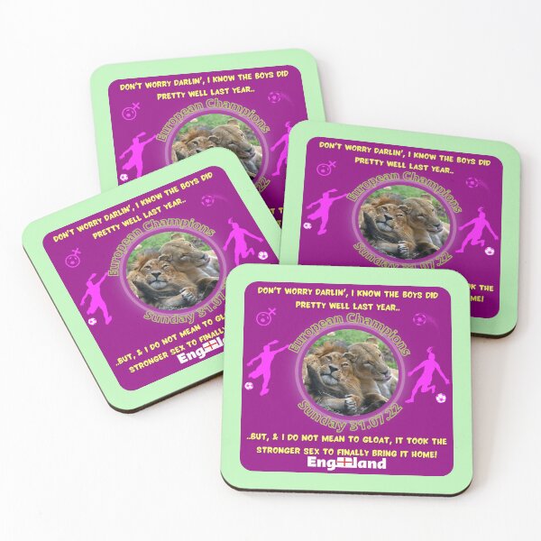 Item preview, Lionesses Win Euros Funny Design 1 designed and sold by CoyoteGifts.