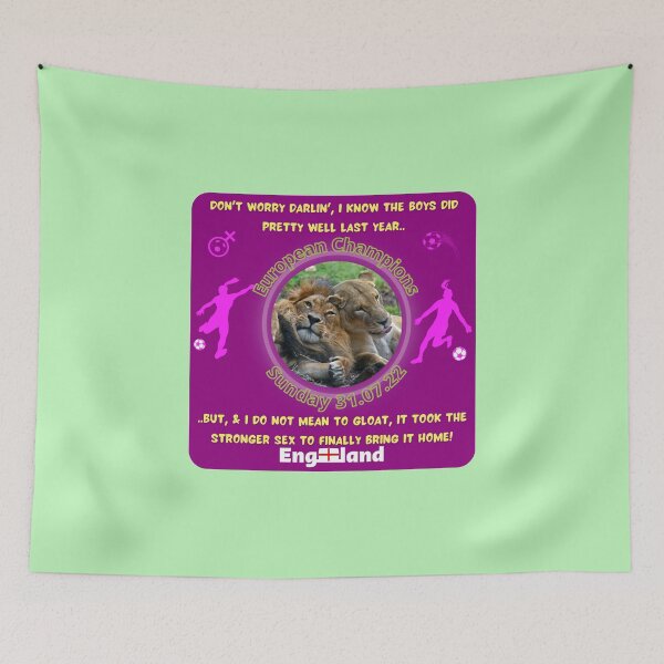 Item preview, Lionesses Win Euros Funny Design 1 designed and sold by CoyoteGifts.