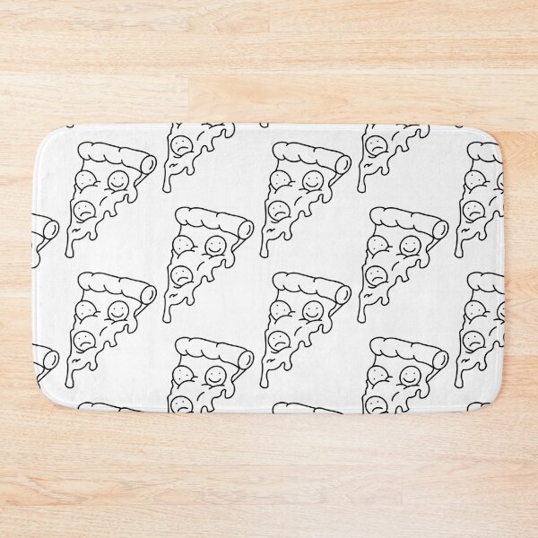Item preview, Smiley sad pizza designed and sold by Thing3of4girlie.