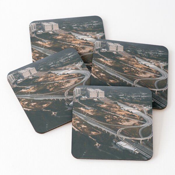 Item preview, Aerial view of a traffic flyover. designed and sold by ellinnur.
