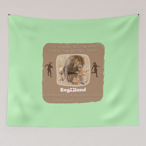 Item preview, Lionesses Win Euros Funny Design 2 designed and sold by CoyoteGifts.