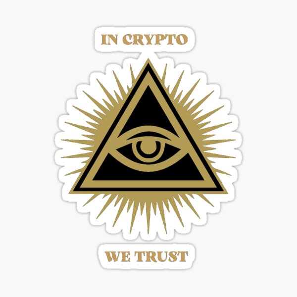 In crypto we trust Sticker