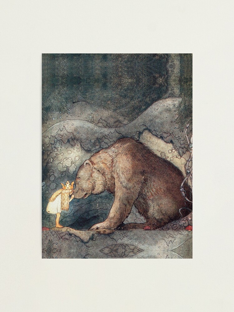 Alternate view of Poor Little Bear - John Bauer Bellas Glorious Adventure Photographic Print