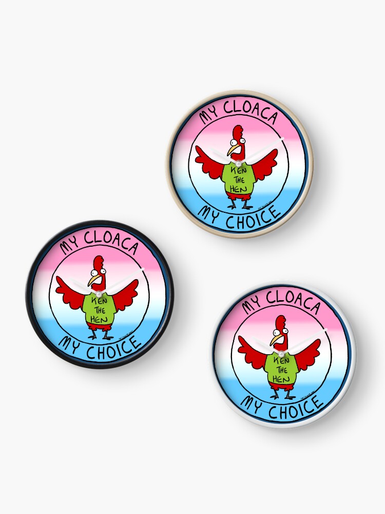 Thumbnail 3 of 4, Clock, My Cloaca My Choice designed and sold by firstdog.