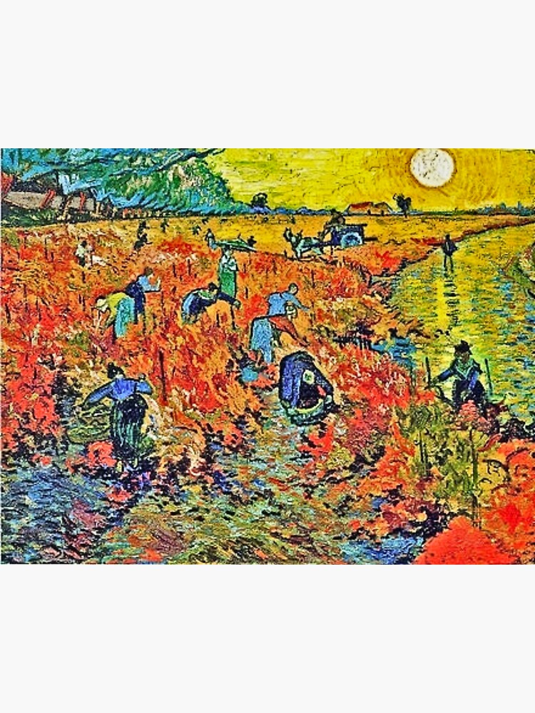"The Red Vineyard (1888), the only painting Vincent van Gogh sold