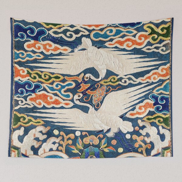 Item preview,  Vintage Woodblock Painting Badge of Upper Civil Rank during Joseon dynasty designed and sold by Tamas Das.