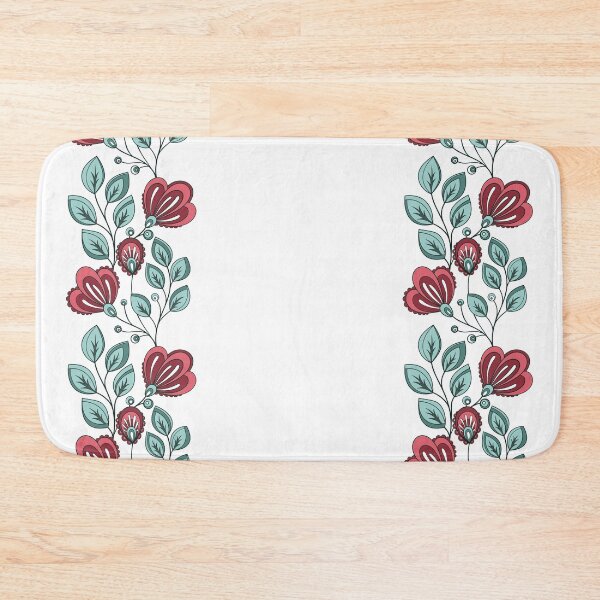 Item preview, Colored Striped Pattern with Vintage Floral Motifs designed and sold by lissantee.