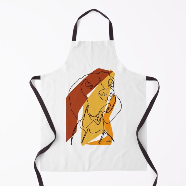 Item preview, Weimaraner Minimalism Mono Line Yellow Red Brown  designed and sold by MaleyLikeMaybe.