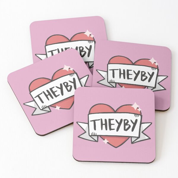 Item preview, Theyby (Non-Binary) Love Heart in Purple designed and sold by LaurenTowner.