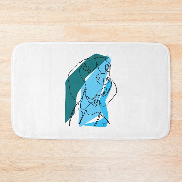 Item preview, Weimaraner Minimalism Mono Line Blue designed and sold by MaleyLikeMaybe.