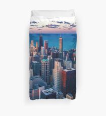 Chicago By Lake Michigan (Sundown) Duvet Cover
