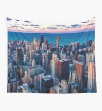 Chicago By Lake Michigan (Sundown) Wall Tapestry