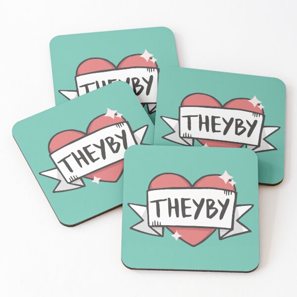 Item preview, Theyby (Non-Binary) Love Heart in Jade designed and sold by LaurenTowner.