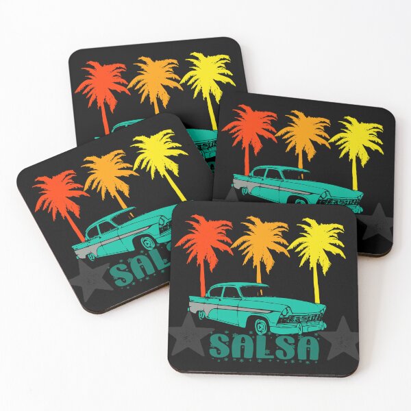 Item preview, american car with salsa palms designed and sold by carole legeron.