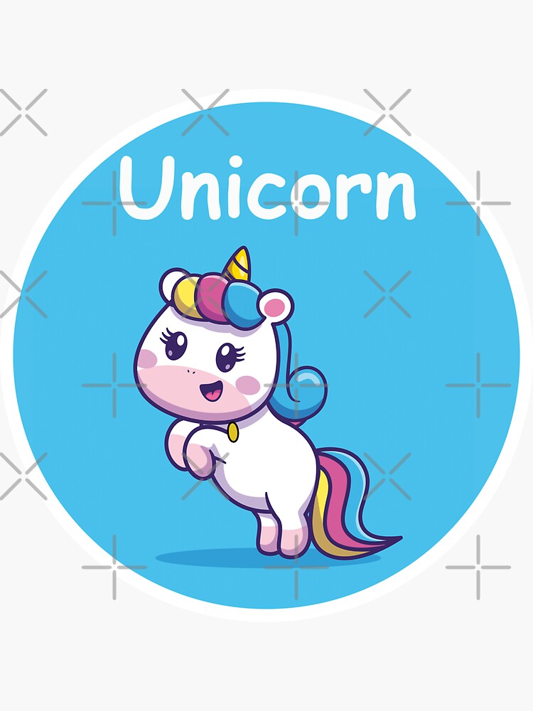 "Nursery Unicorn Sticker" Sticker for Sale by tingletanglebee Redbubble