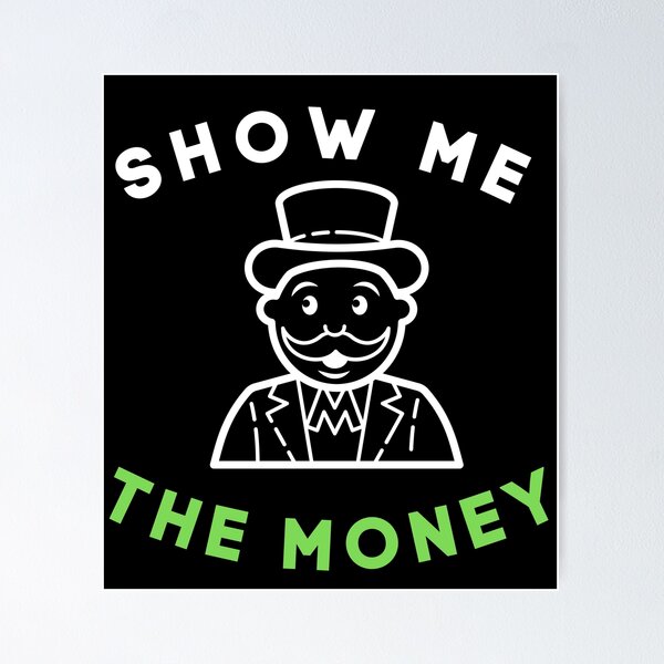 MONOPOLY MONEY MAN M&M Money Poster Modern Wall Art Print 