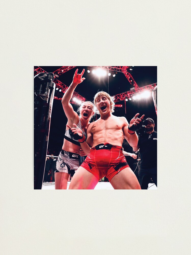 Paddy Pimblett And Molly Mccann Ufc Paddy The Baddy Meatball Molly Photographic Print For