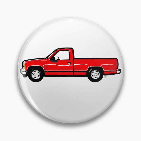 Item preview, Bright Red 90s C Truck designed and sold by MandyCarsArts.
