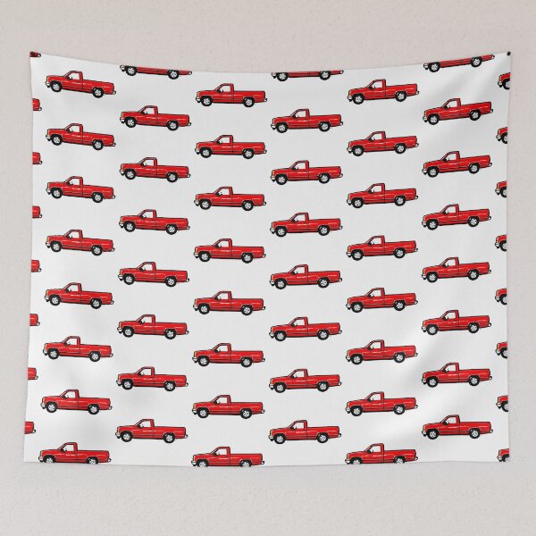 Item preview, Bright Red 90s C Truck designed and sold by MandyCarsArts.