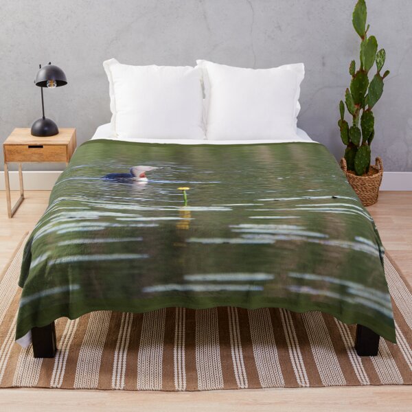 Item preview, Red-throated loon and Yellow Water-lily designed and sold by Jouko Lehto Photography.