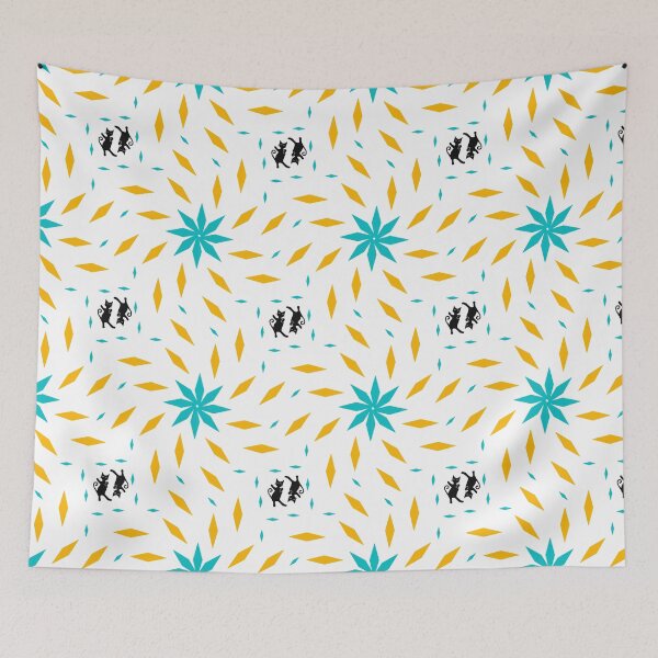 Item preview, Mid century dancing atomic cat repeat designed and sold by bramblewood56.
