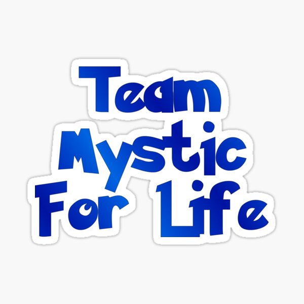 Pokemon Go - Team Mystic For Life Sticker