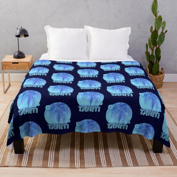 Item preview, Tahiti Palm Tree, Ocean and Flowers- French Polynesia designed and sold by madtoyman.