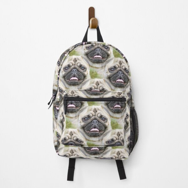 Item preview, Pug Art repeated pattern designed and sold by kjcmercury.